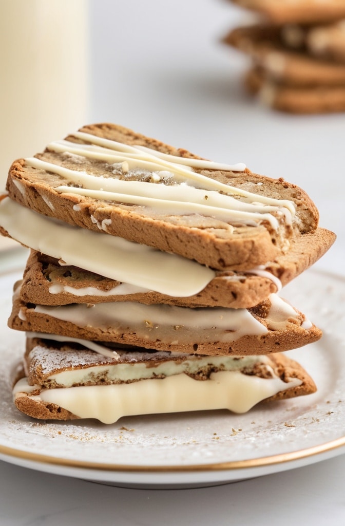 Andes Peppermint Biscotti with White Chocolate Recipe