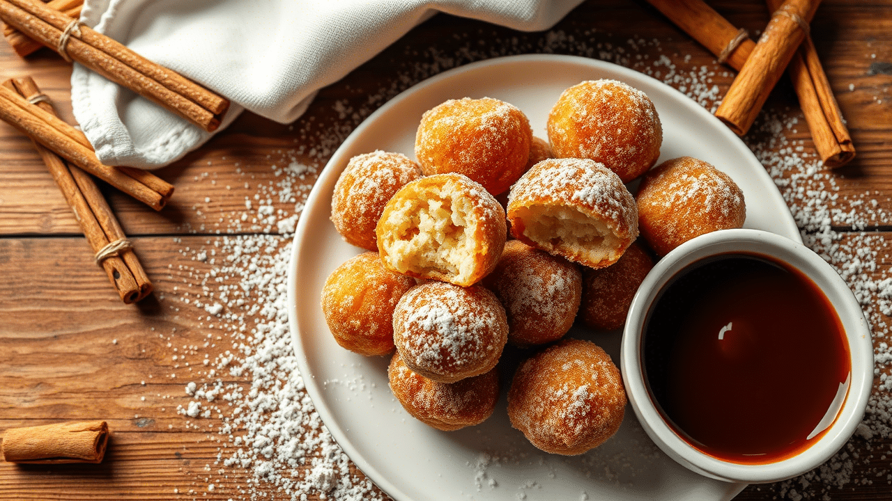 Angel Food Cake Churro Bites