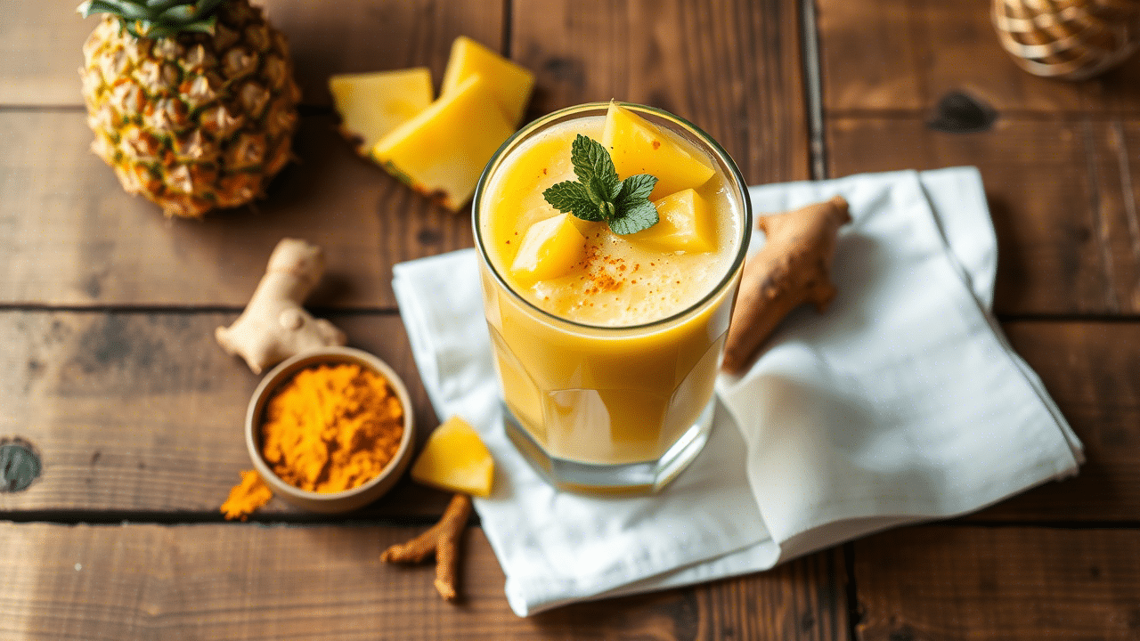 Anti Inflammatory Pineapple Smoothie