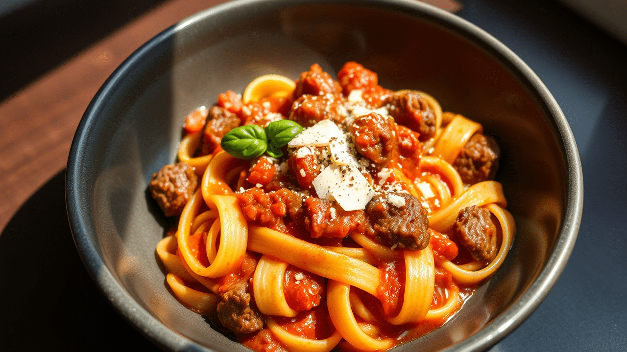 Beef Ragu Pasta – Hearty Beef Pasta in Rich Tomato Sauce