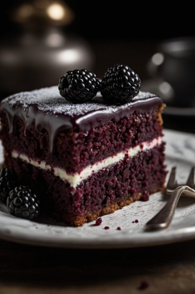 Blackberry Velvet Gothic Cake