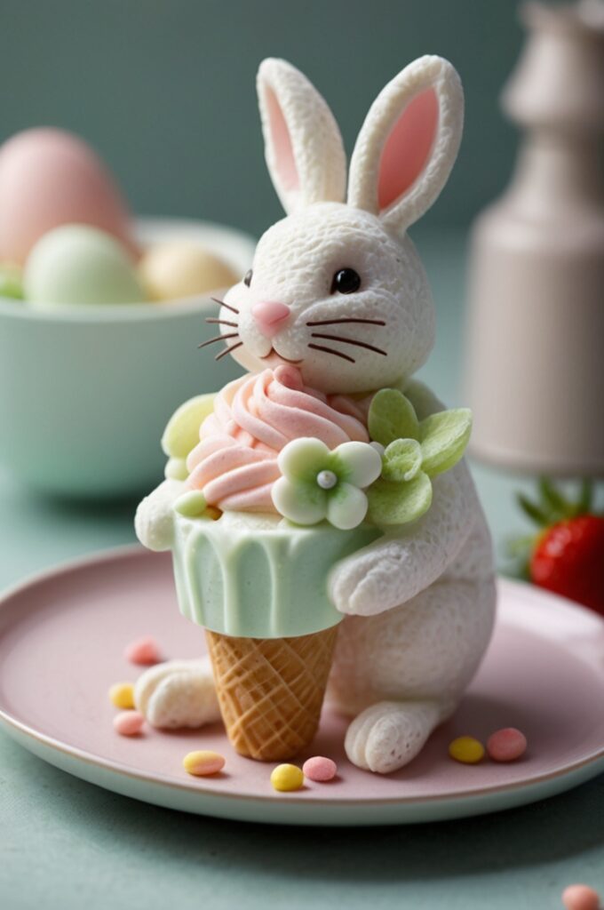 Bunny Easter Ice Cream
