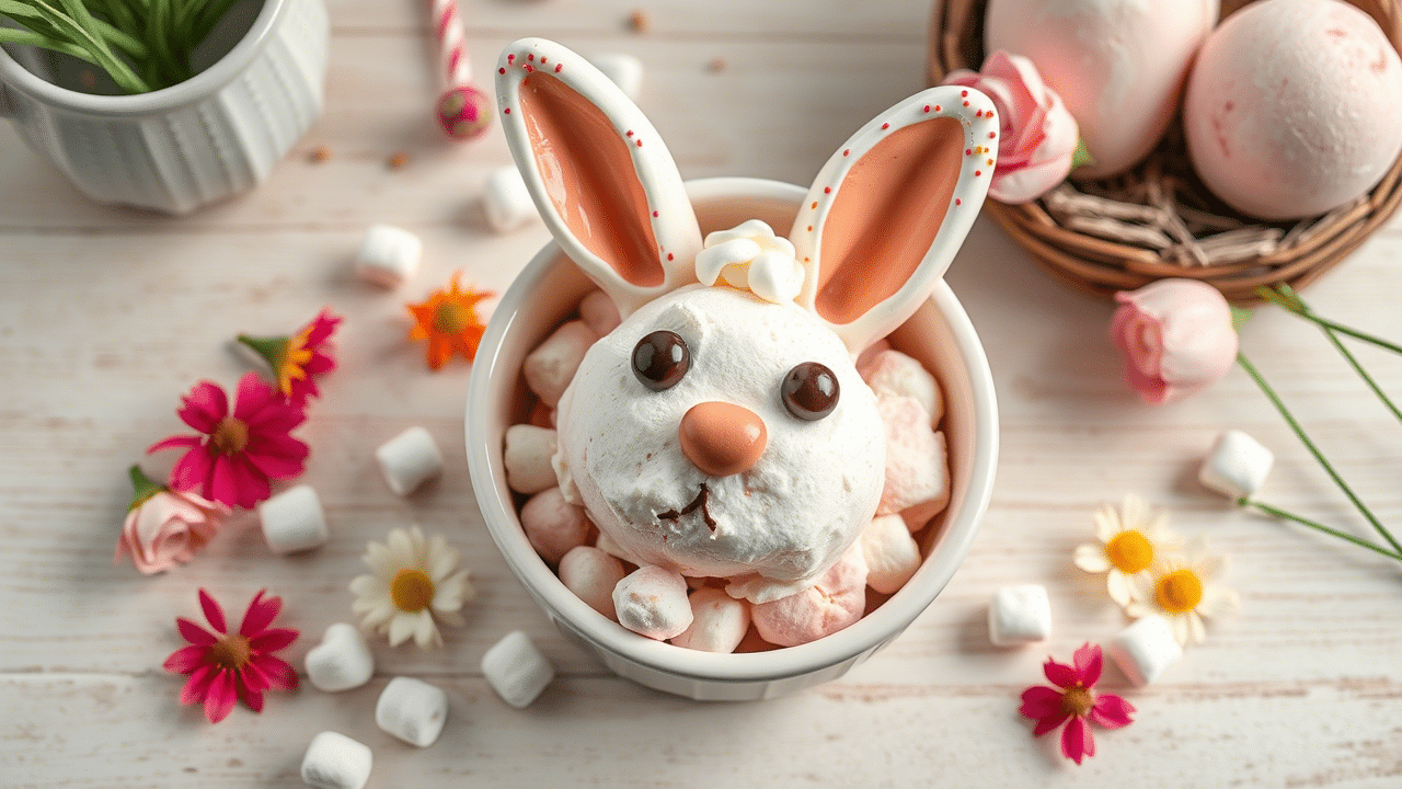 Bunny Easter Ice Cream