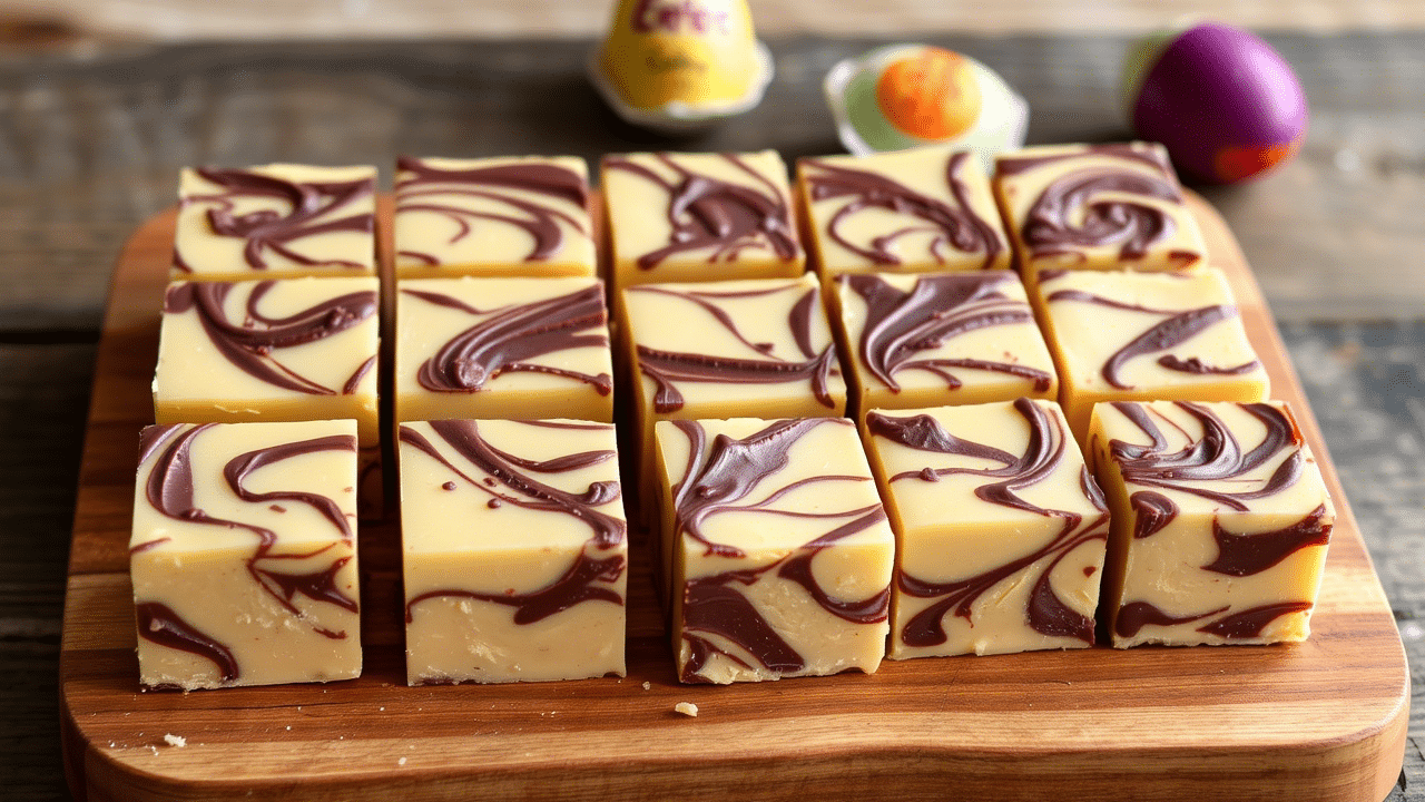 Cadbury Egg Fudge