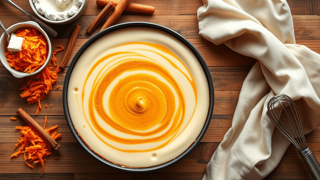 Carrot Cheesecake Swirl Recipe