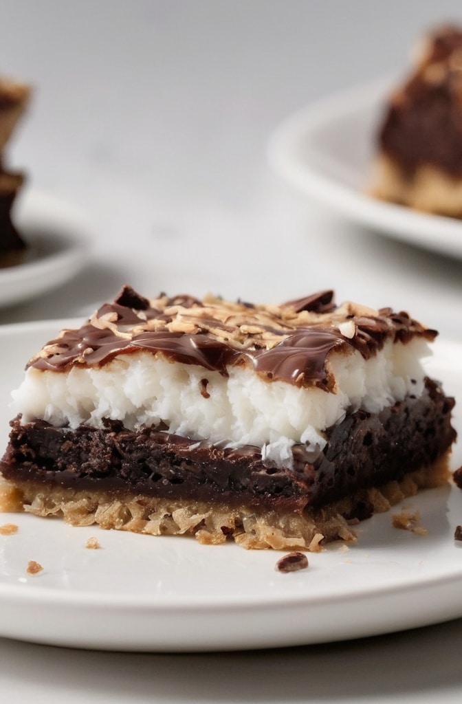 Chocolate Coconut Cookie Bars