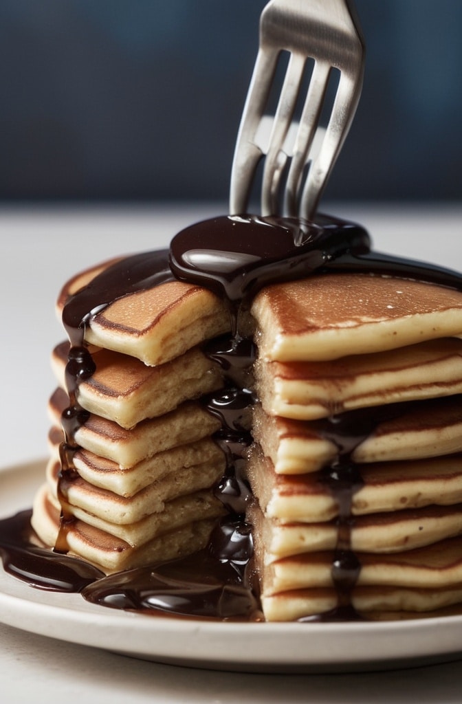 Chocolate Pancakes With Ganache Recipe