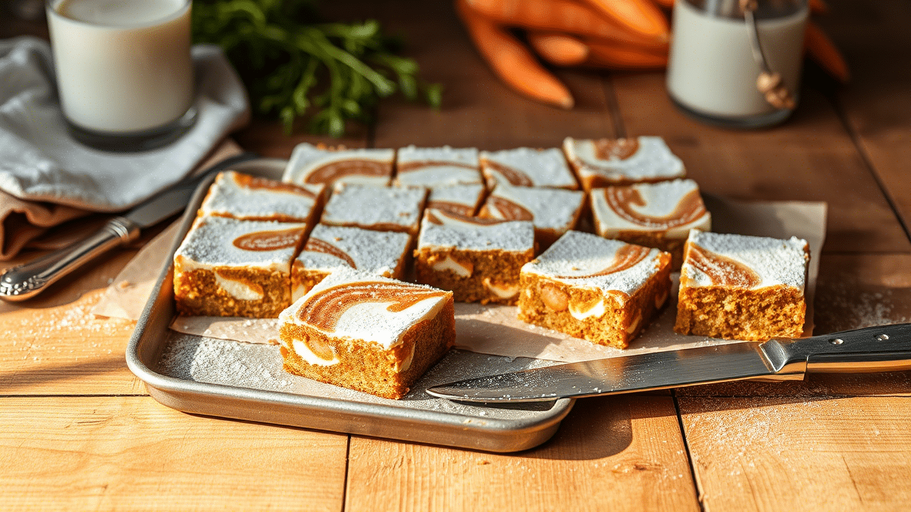 Cream Cheese Carrot Cake Bars