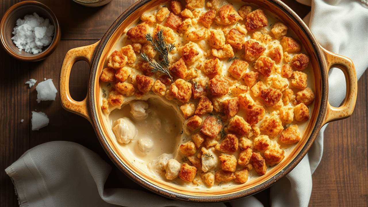 Creamy Swiss Chicken Casserole with Stuffing – The Ultimate Cozy Dinner