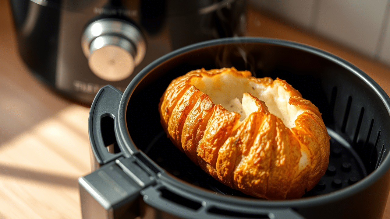 Crispy Baked Potato in the Air Fryer – Easy, Fluffy & Perfect Every Time