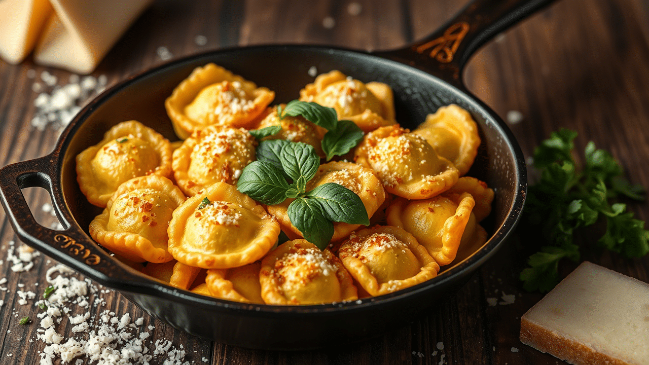 Crispy Parmesan Tortellini