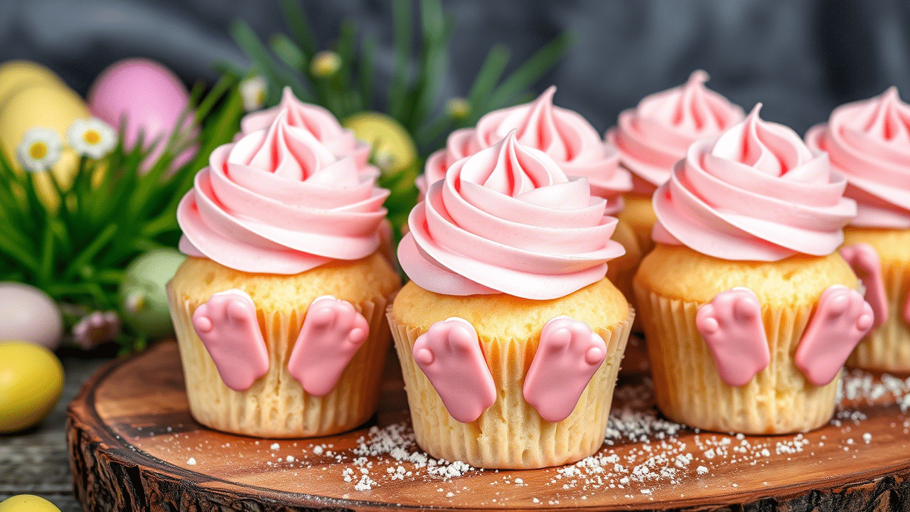 Easter Bunny Bottom Cupcakes