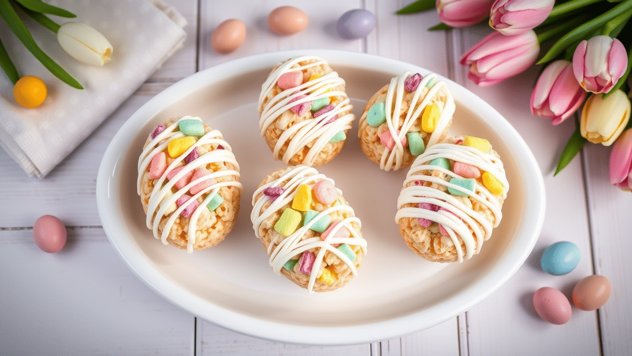 Easter Egg Cereal Treats