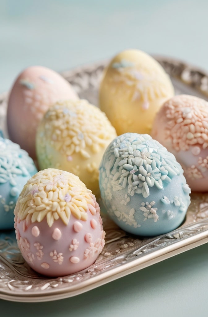 Festive Rice Krispie Eggs