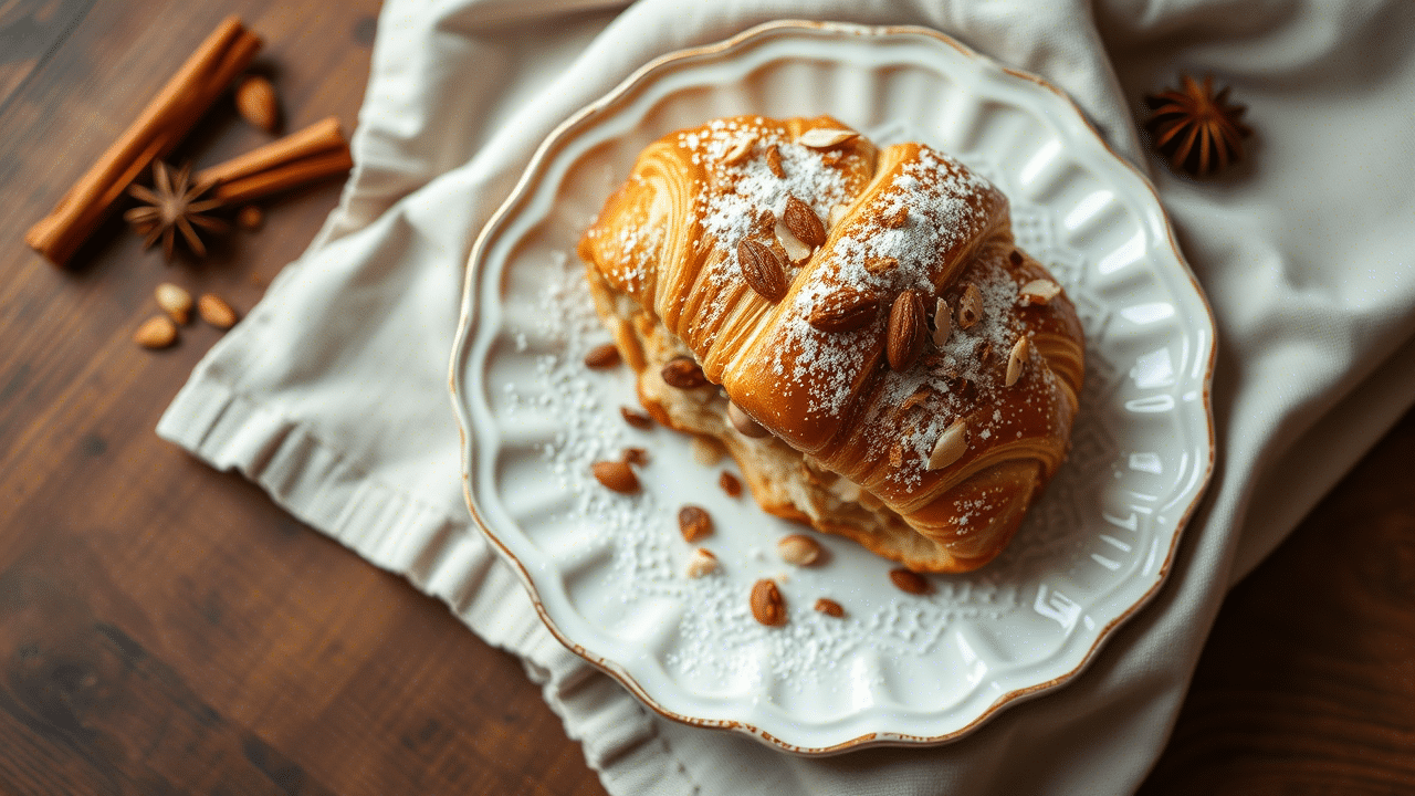 Gingerbread Almond Croissant