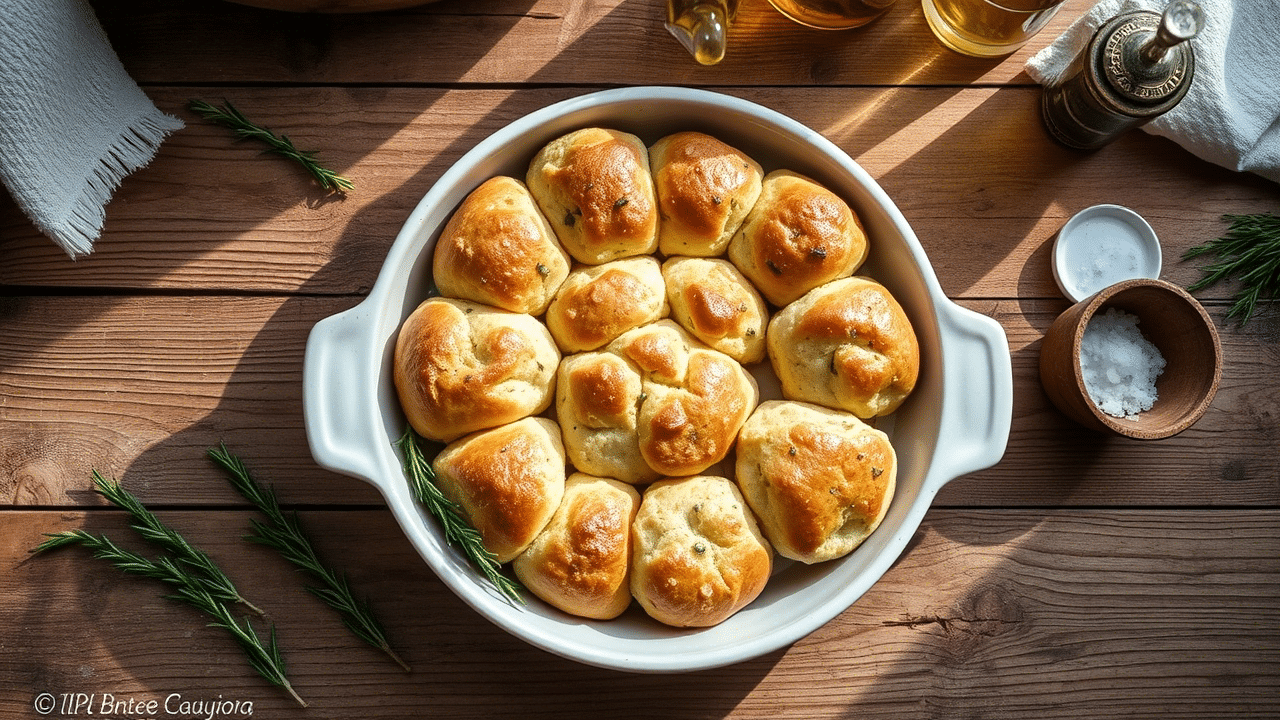 Golden Crust Garlic Rosemary Focaccia Muffins – Savory & Bite-Sized Delight