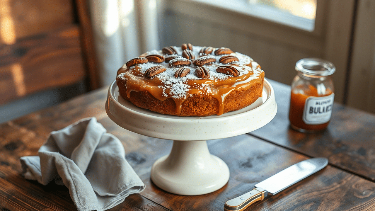 Gooey Butter Pecan Cake Recipe