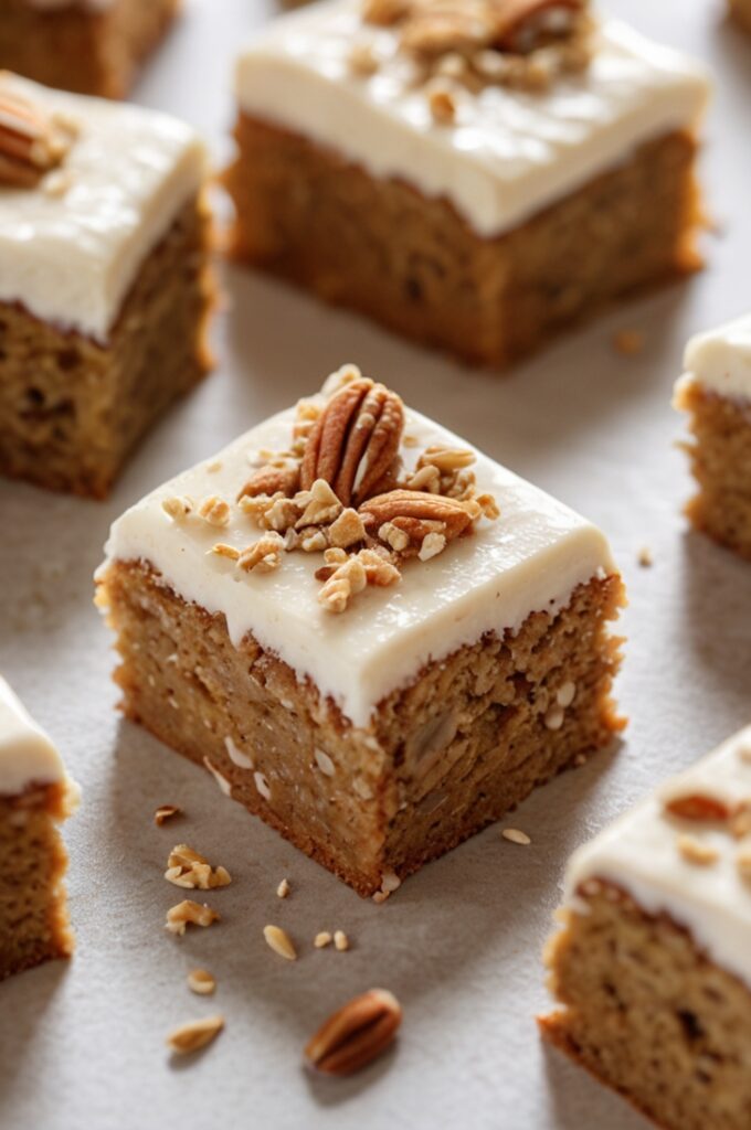 Healthier Carrot Cake Bars