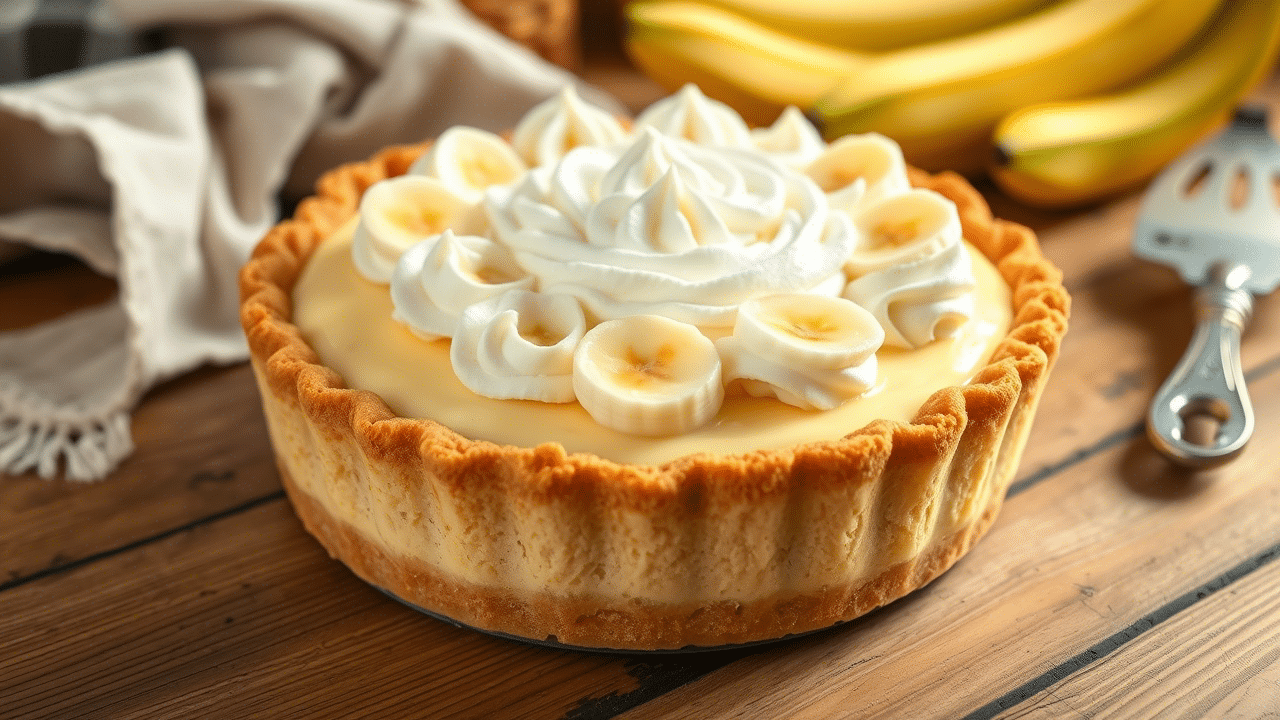 Homemade Banana Cream Pie Recipe