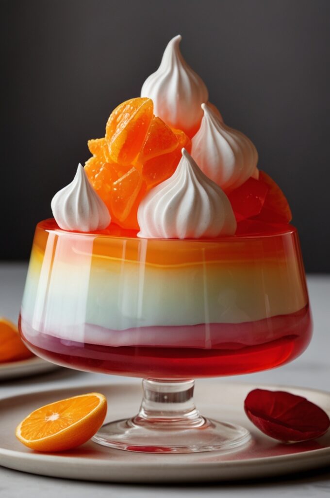 Jello Meringues Bright Treats