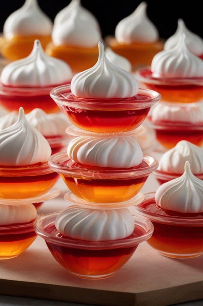 Jello Meringues Bright Treats