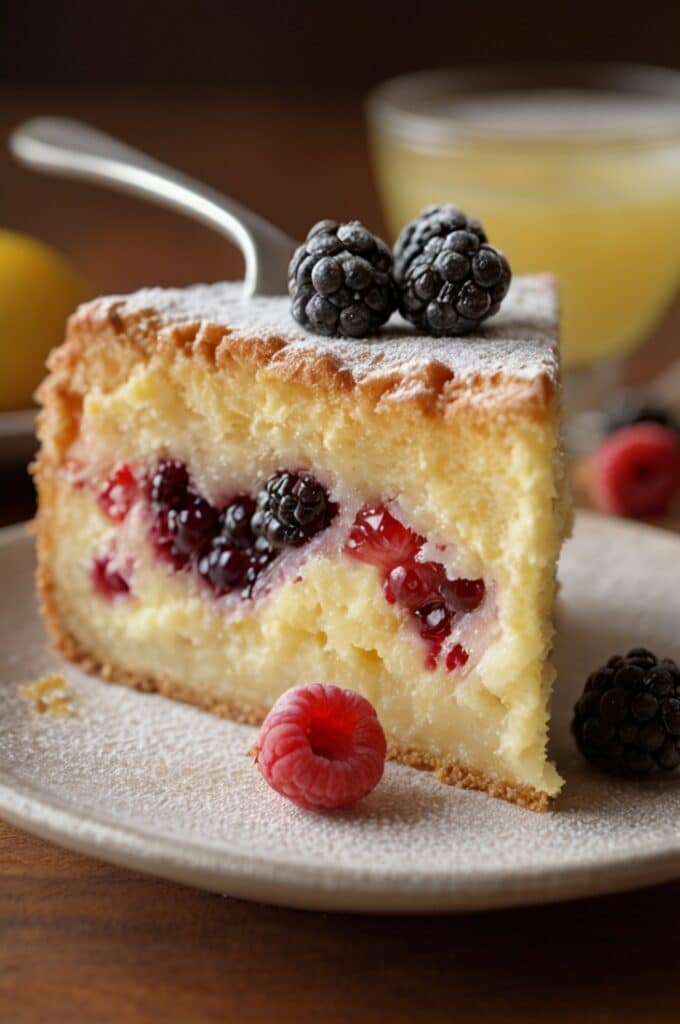 Lemon Berry Gooey Butter Cake