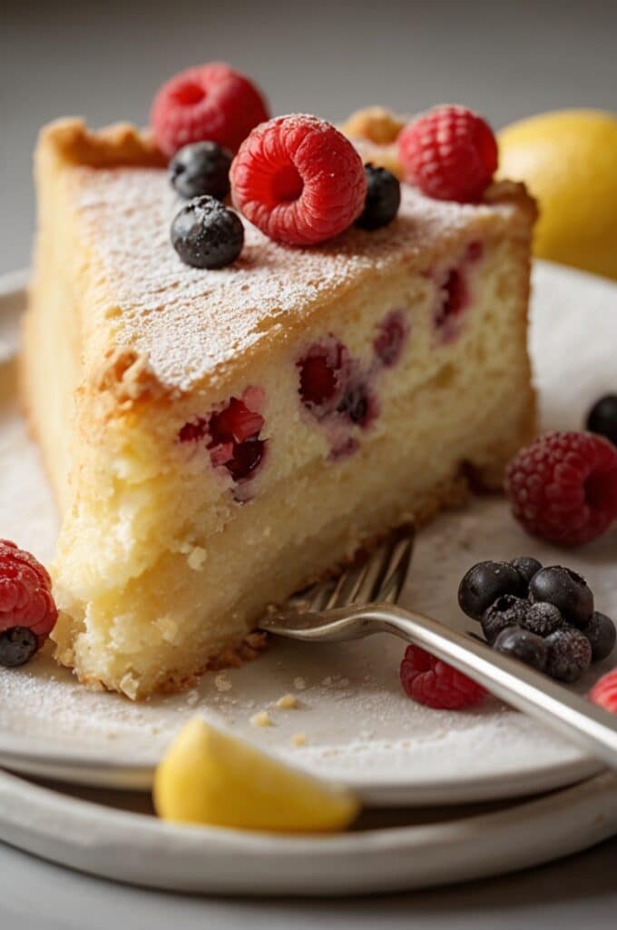 Lemon Berry Gooey Butter Cake