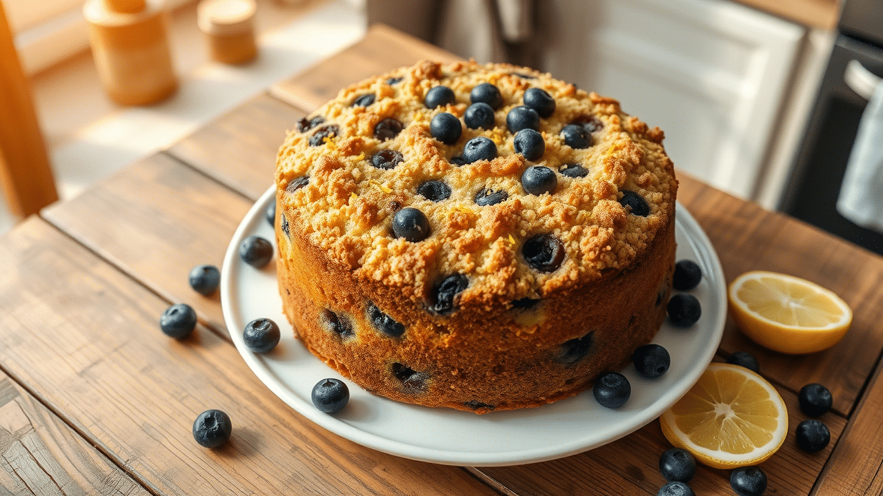 Lemon Blueberry Coffee Cake