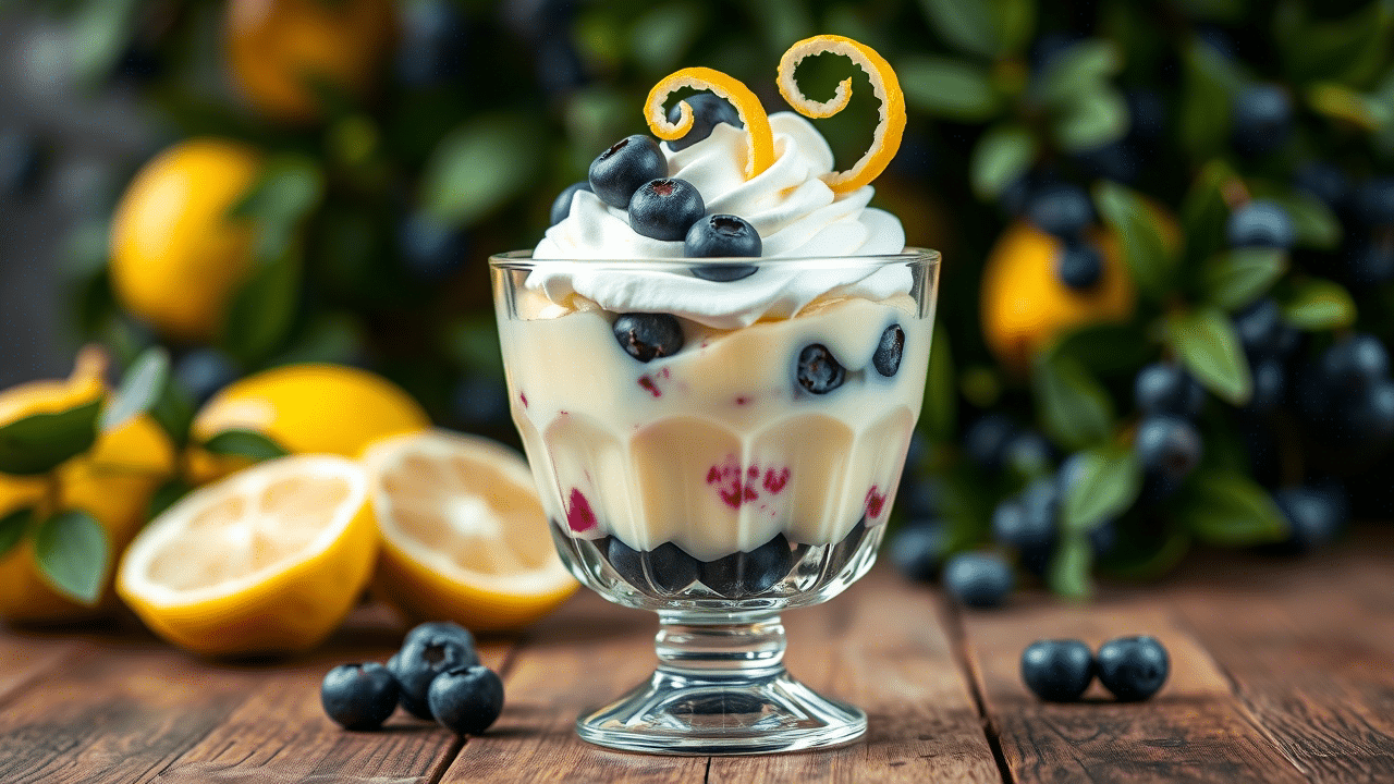 Lemon Blueberry Delight – A Refreshing & Creamy Dessert