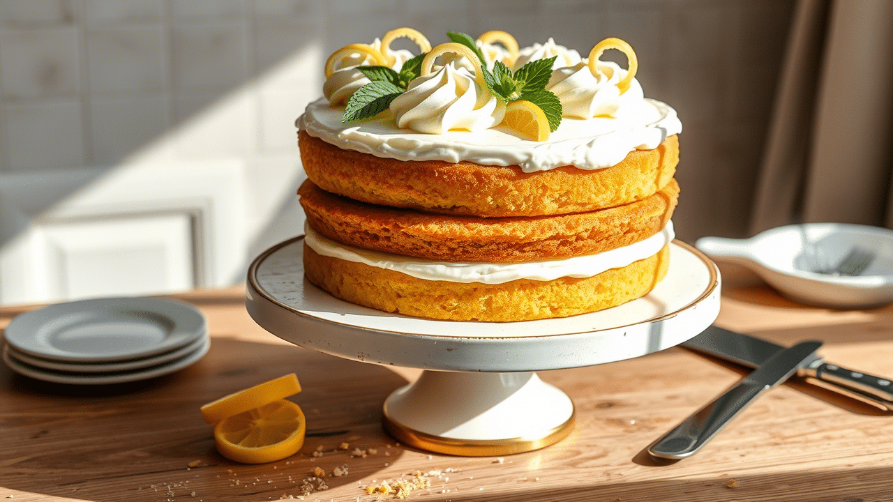 Lemon Curd Cake Recipe