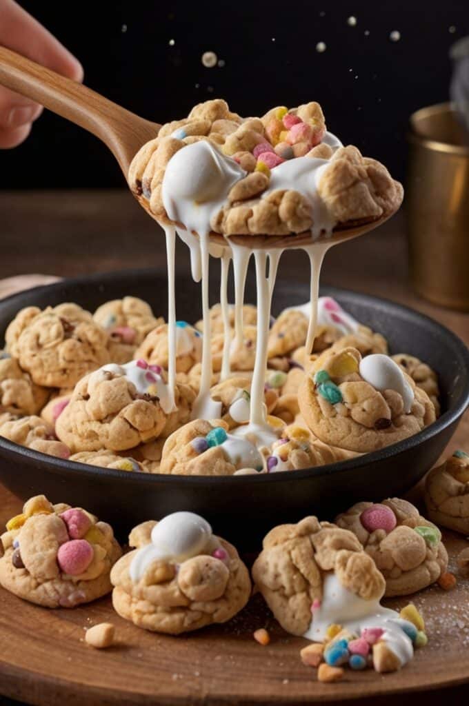 Lucky Charms Cookie Skillet