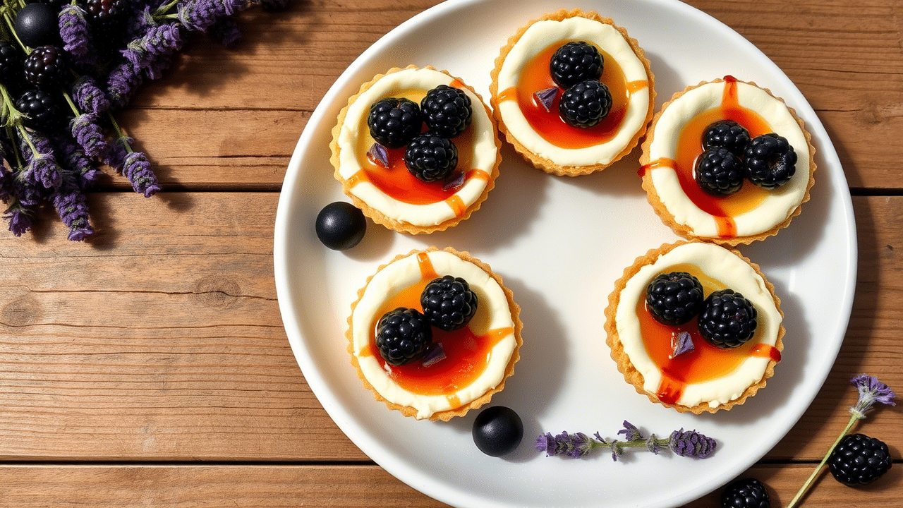 Luscious Blackberry Lavender Cheesecakes – A Delightful & Elegant Dessert for Special Occasions