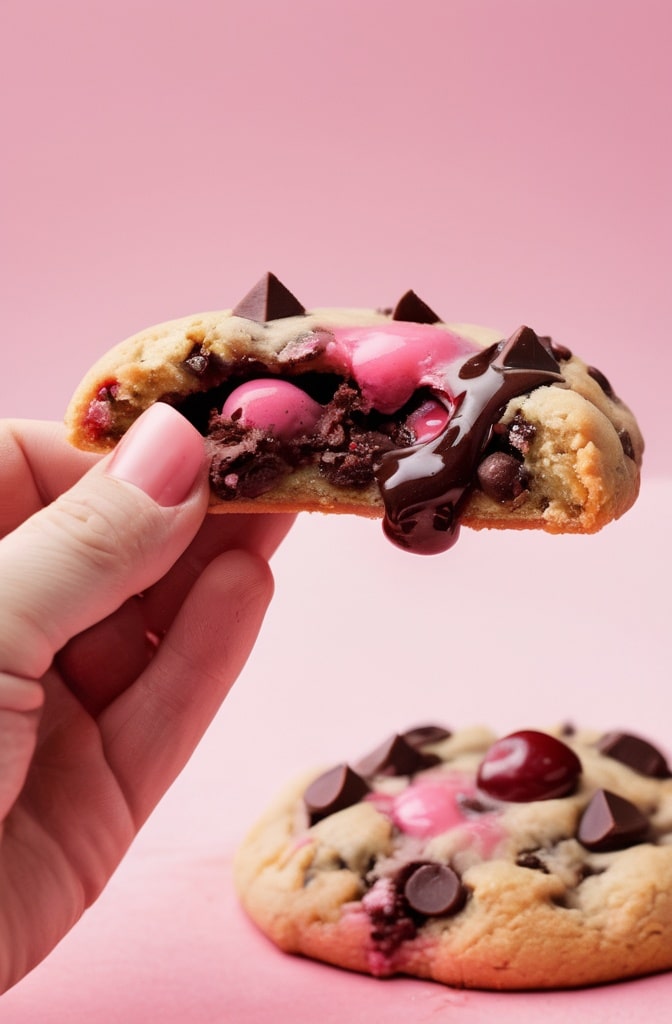 Maraschino Cherry Chocolate Chip Cookies