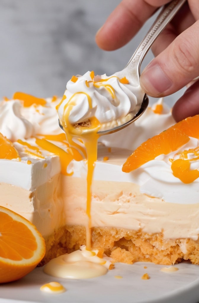 No Bake Orange Creamsicle Delight