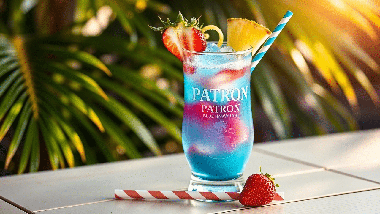 Patron Strawberry Blue Hawaiian