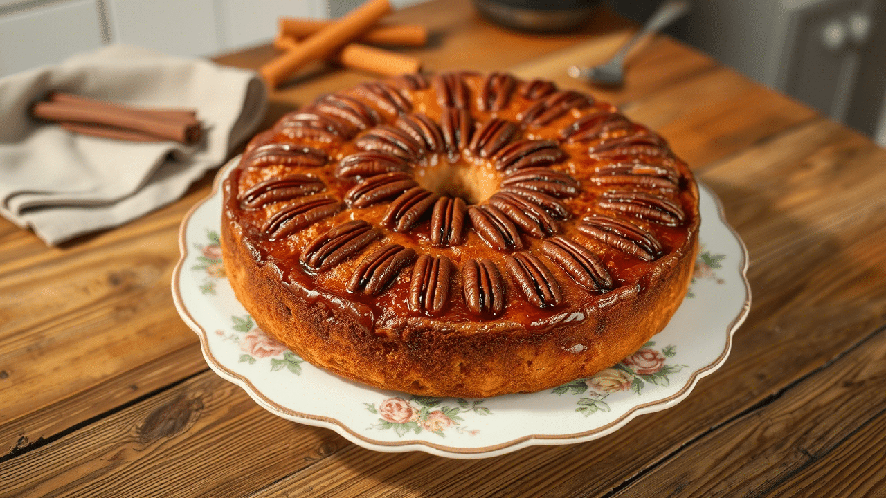Pecan Upside Down Cake