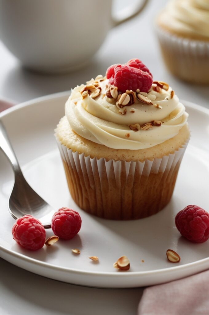 Raspberry Almond Cupcakes