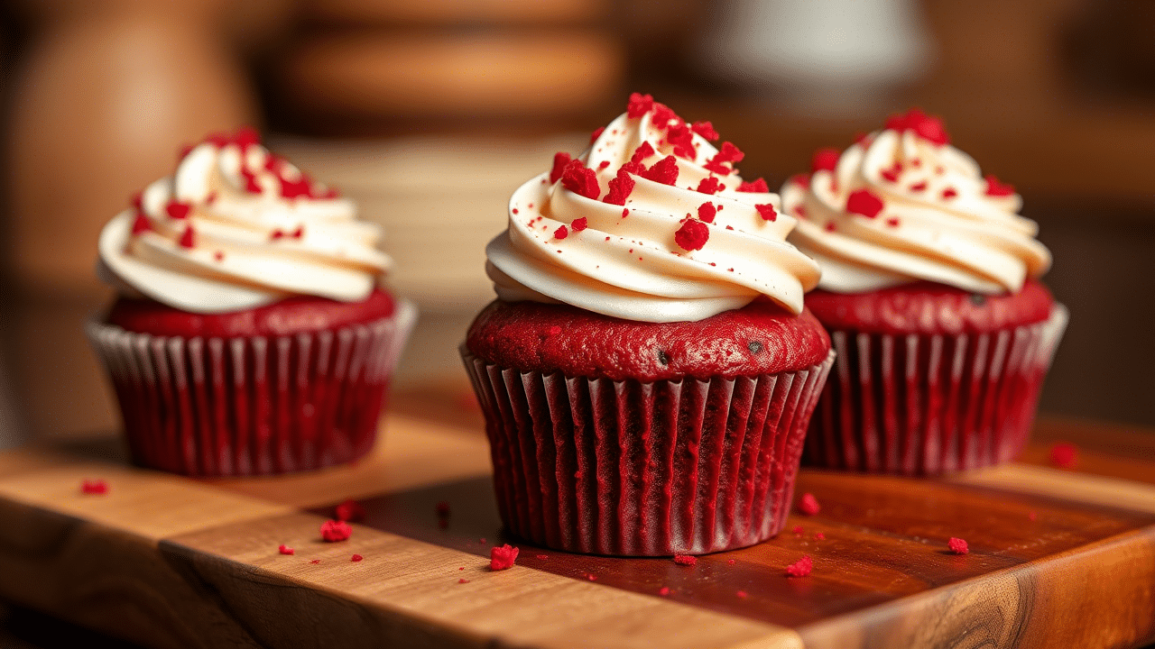 Red Velvet Lava Cupcakes