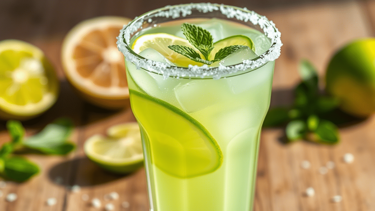 Refreshing Virgin Margarita Mocktail