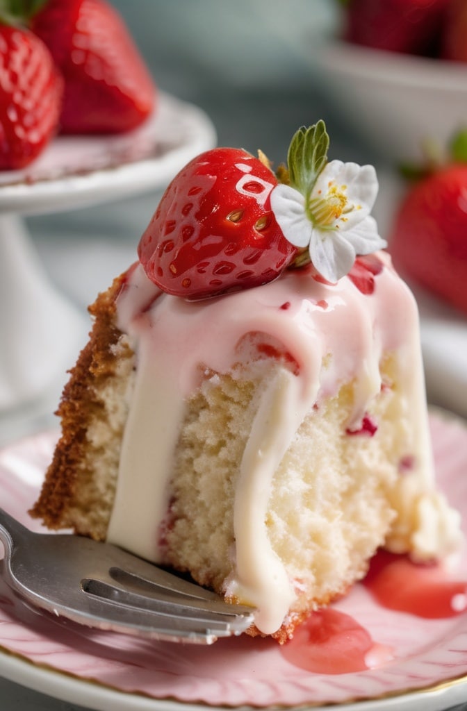 Strawberry Cheesecake Bundt