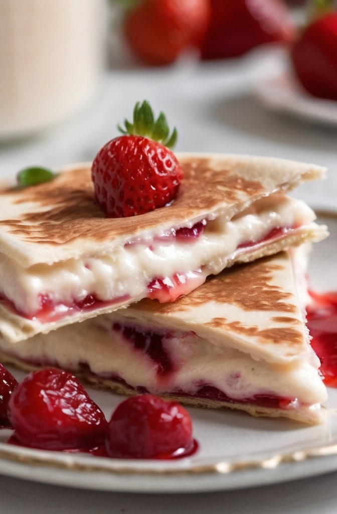 Strawberry Cheesecake Quesadilla