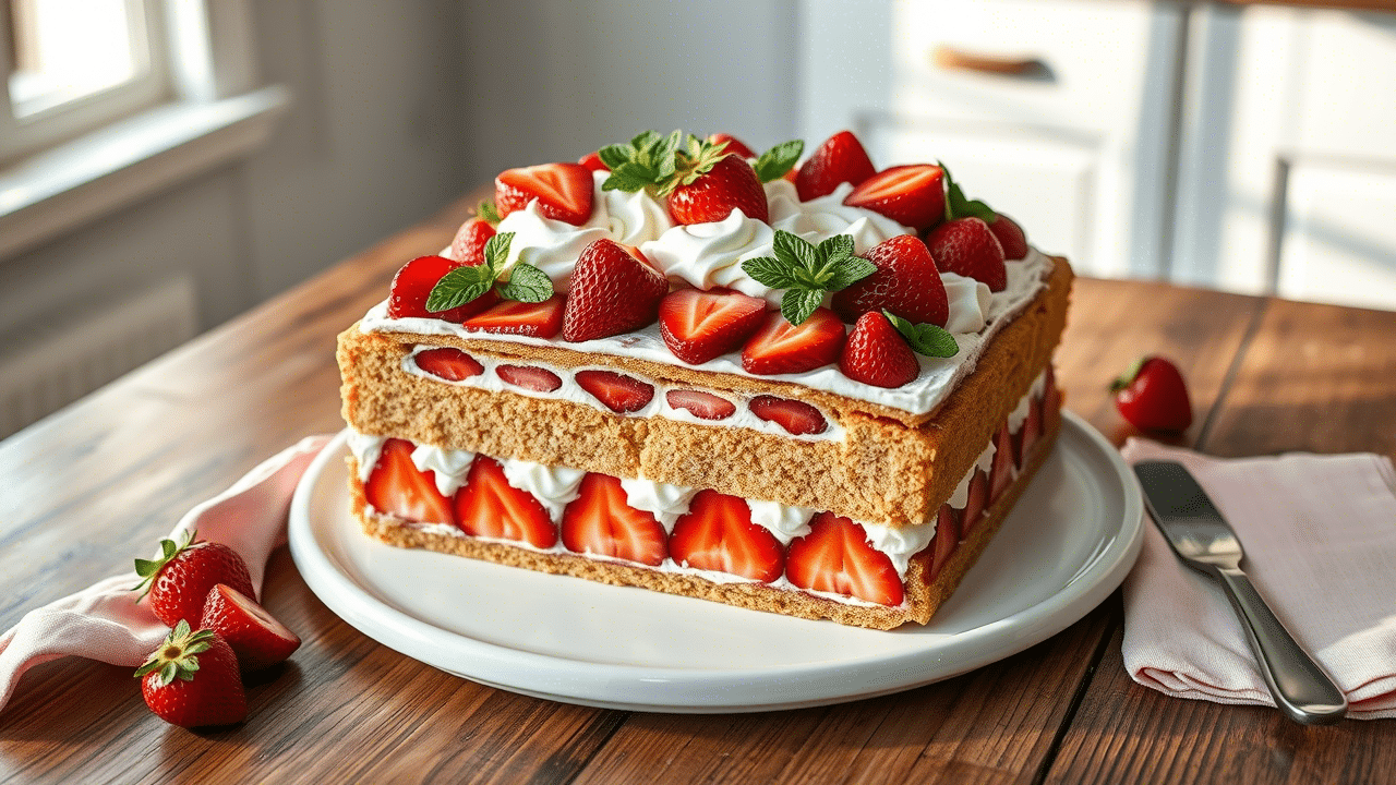 Strawberry Icebox Cake Recipe