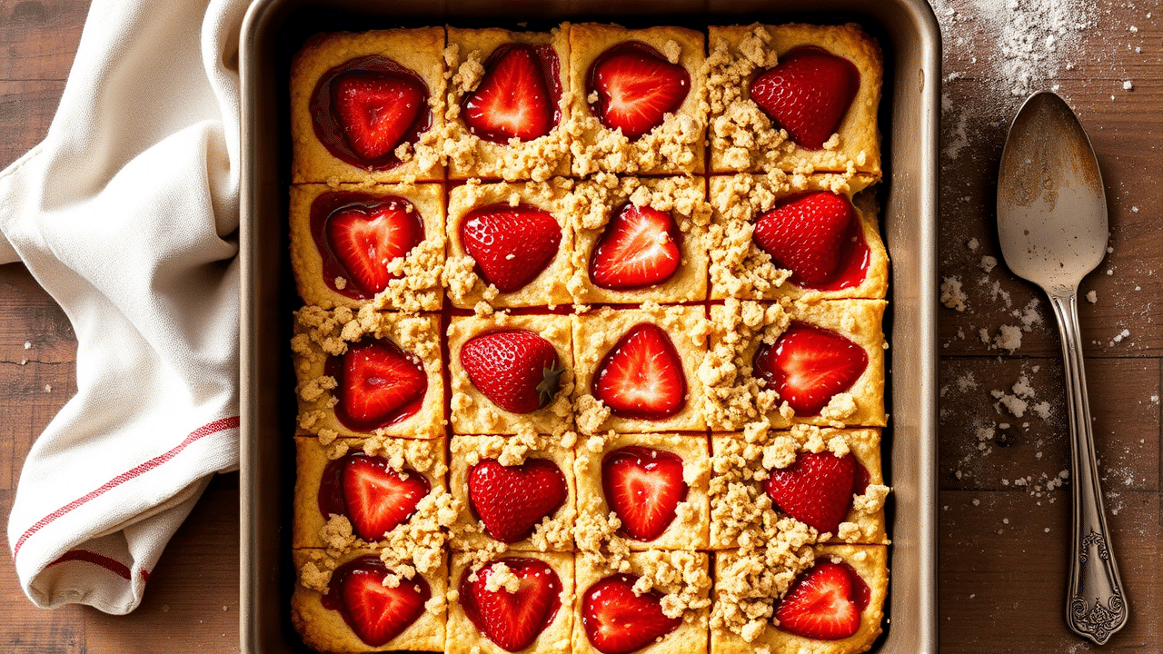 Strawberry Pie Bars Recipe
