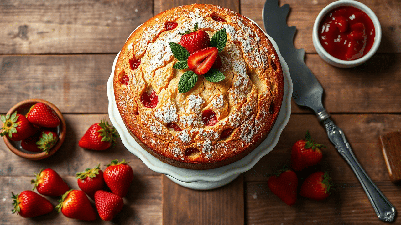 Strawberry Pound Cake