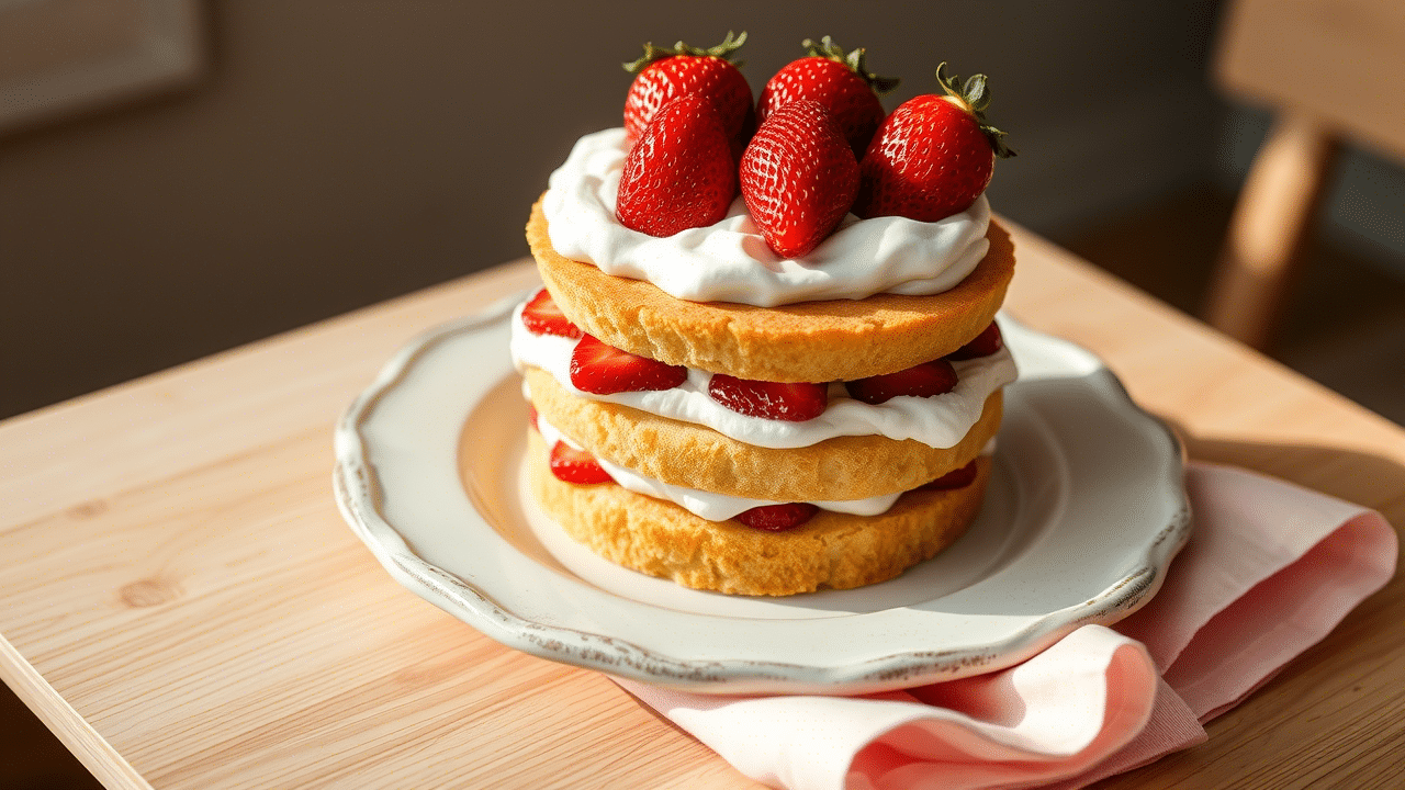 Strawberry Shortcake Cake