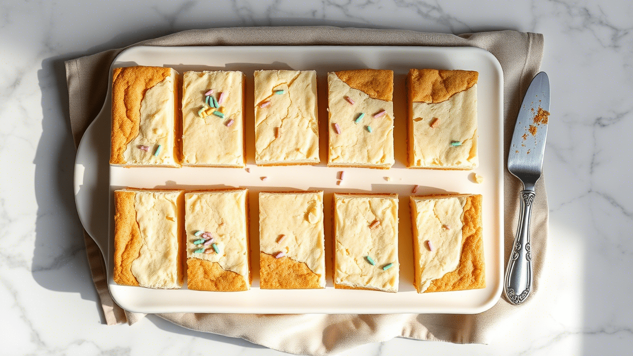 Sugar Cookie Cheesecake Bars