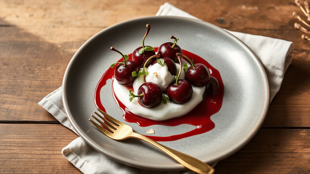Sweet cherries with creamy centers
