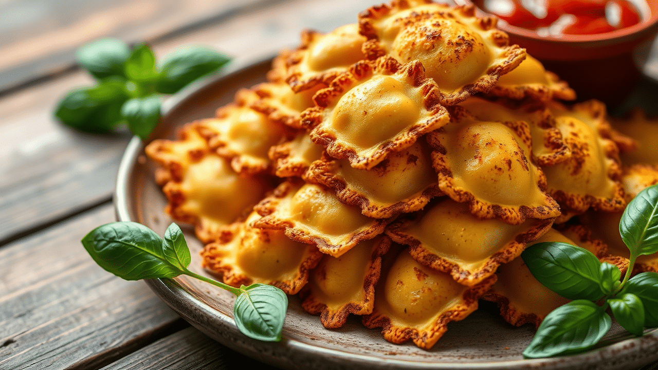 Toasted Ravioli in Air Fryer or Oven – Crispy & Perfectly Golden