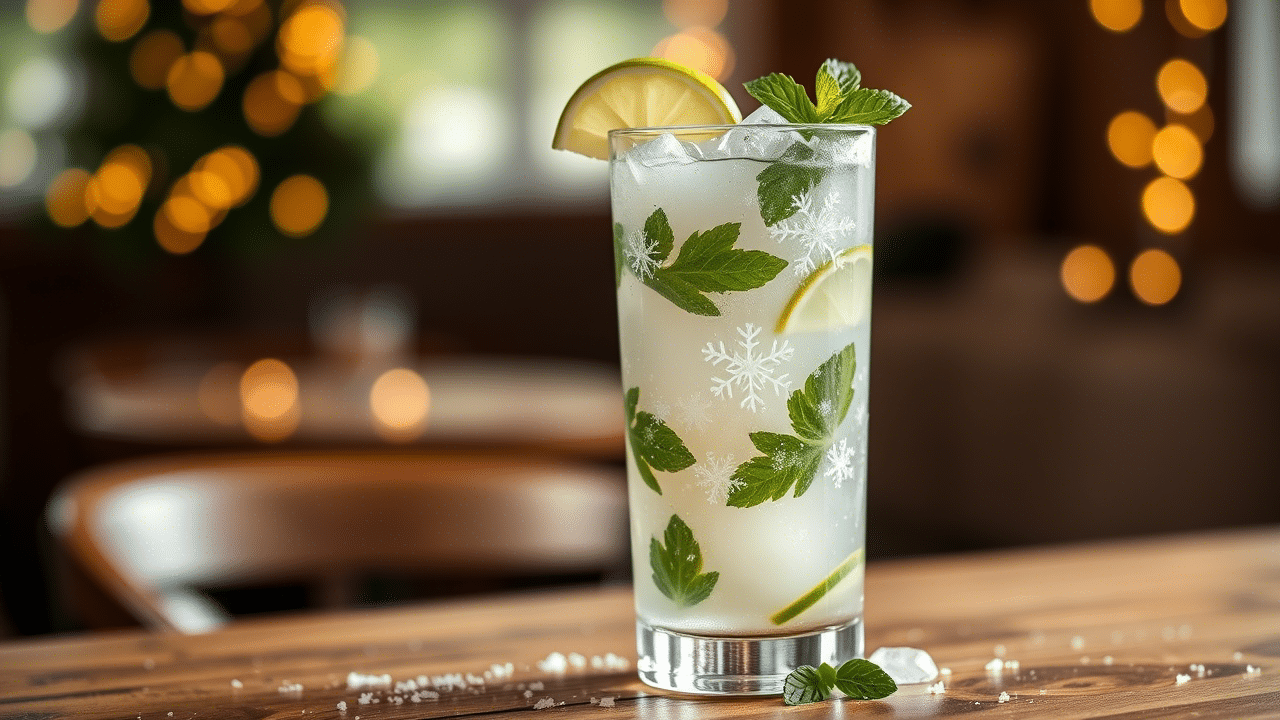 White Christmas Mojito