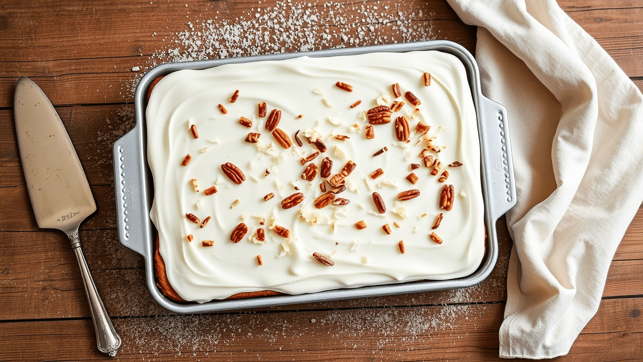 White Texas Sheet Cake Recipe